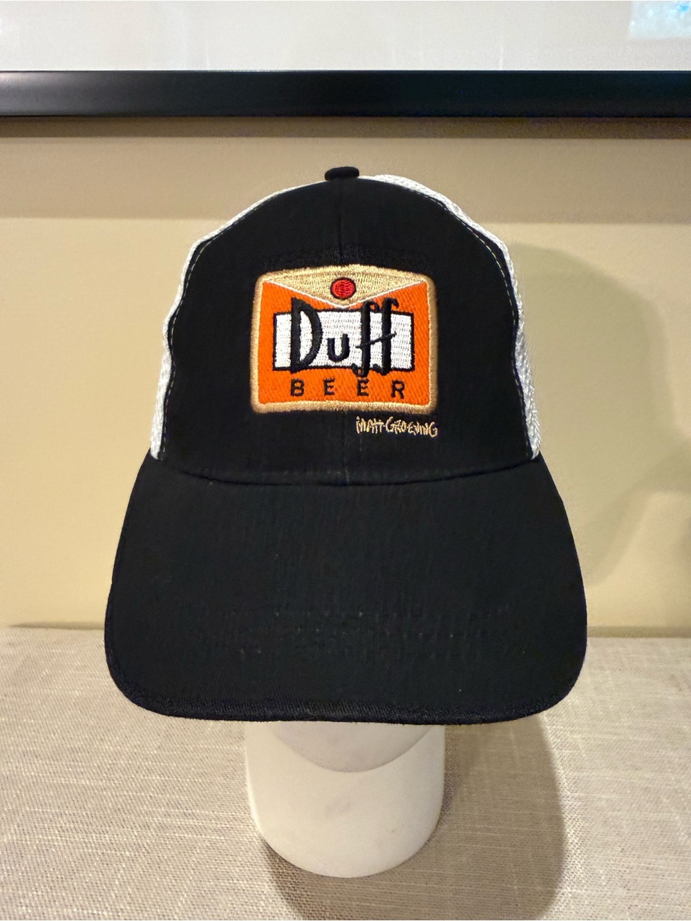VTG 2009 The Simpsons Duff Beer Trucker Hat Mesh Cap Matt Groening Collectible